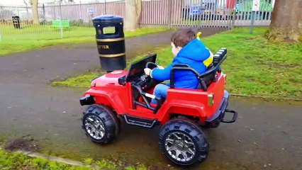 Shrek Car Ride On Power Wheels Jumping into Lake Fail Accident-MSp9FO2wQB