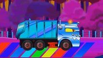 Good Garbage truck vs Evil Monster Trucks _ Learn Vehicles for kids