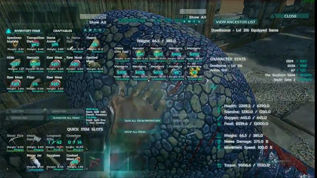 ARK Survival Evolved - Doedicurus Taming Bug