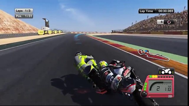 MotoGP15 Career Mode Gameplay - Moto2 - Aragon Race - Part 34