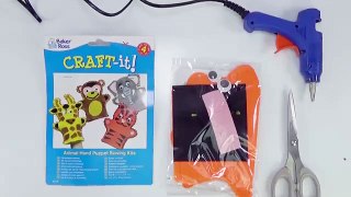 Craft Puppet Tiger with crazy eyes ✂ Special for children DIY