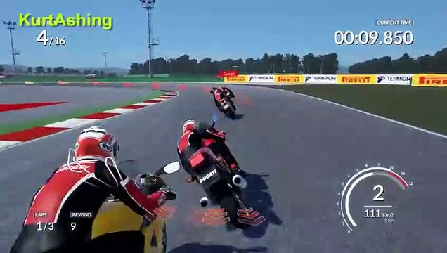 MotoGP15 Career Mode Gameplay - Moto2 - Aragon Race - Part 34