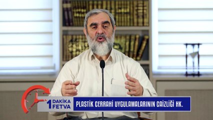 320) Plastik cerrahi uygulumaların caizliği hk. /Birfetva - Nureddin YILDIZ