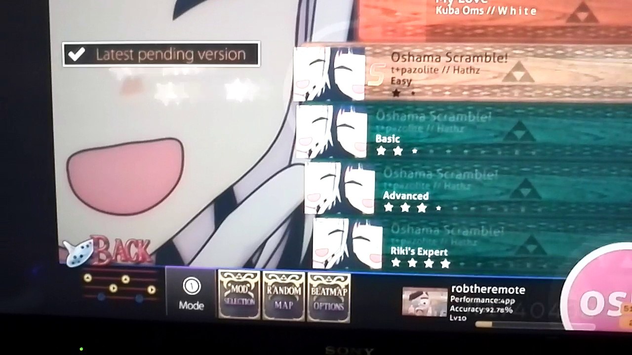 Playing Osu! In a TV Computer