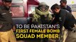 Pakistan's first female bomb-disposal officer, is breaking down gender barriers in the changing world of work for women