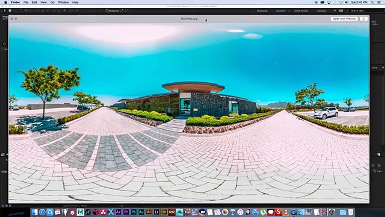 After Effects Tutorial How To Create A Video From A 360 Degree Photo
