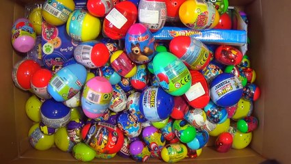 458 surprise eggs!!!MEGA Collection Disney Cars MARVEL SPIDER MAN Hello Kitty SpongeBob my