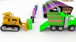 Learn colors with Dino the Dinosaur and Ethan the Dump Truck | Education cartoon for child