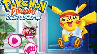Покемон Пикачу доктор и платье вверх заботливая игра для Дети