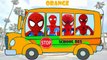 Автобус раскраска цвета питомник на Это страницы рифмы человек-паук