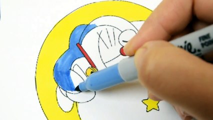 Doraemon ドラえもん Nobita Coloring Book Learn to color for kids fun art for kids--Upt3s3mDMM