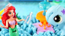 Ariel Treasure Hunt - Shopkins Color Changers Play Doh Surprise Eggs and Evil Ursula - Car
