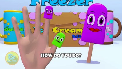 Ice Cream Stick 3D Finger Family | Nursery Rhymes | 3D Animation In HD From Binggo Nursery