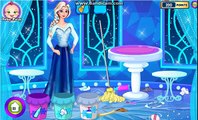Disney Frozen Elsa | Baby Cinderella House Cleaning Cinderella Cleaning Games For Girls