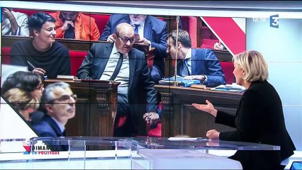 "Dimanche en politique". Marine Le Pen accuse Jean-Yves Le Drian de faire campagne pour Emmanuel Macron