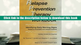 Best Ebook  Relapse Prevention Therapy Workbook, Revised Edition  For Free
