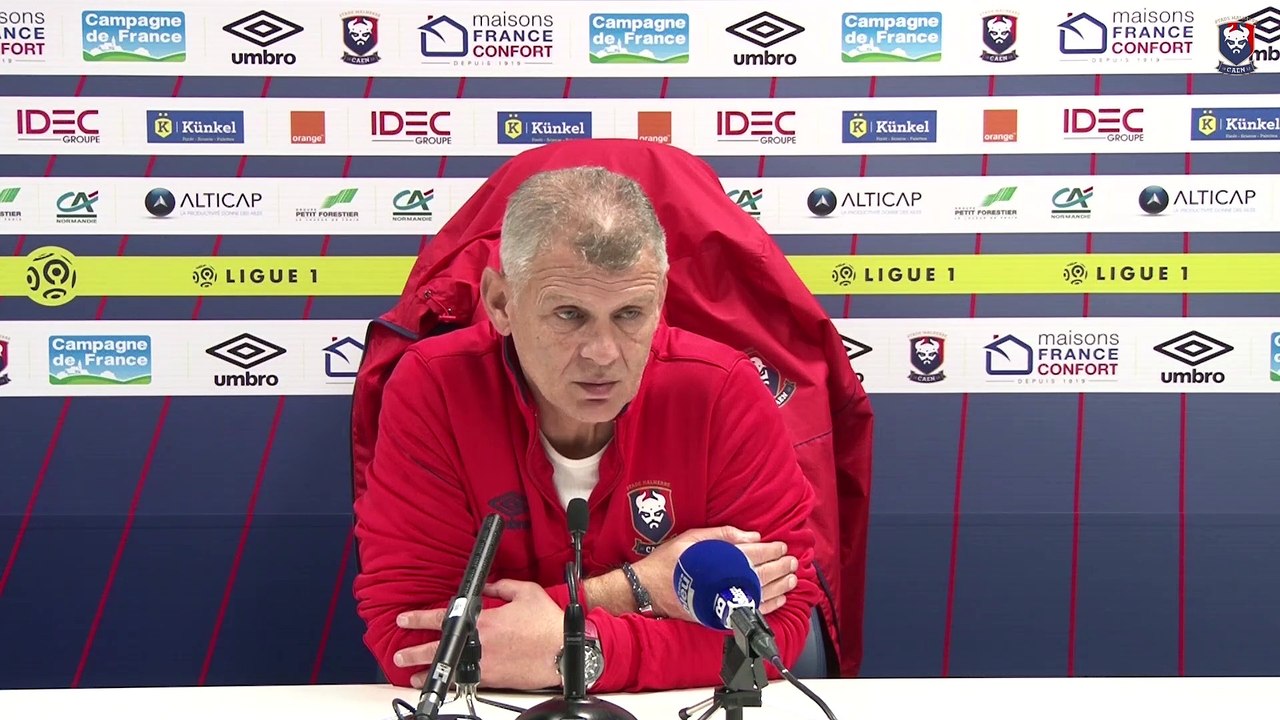 Caen Vs Monaco Conf presse
