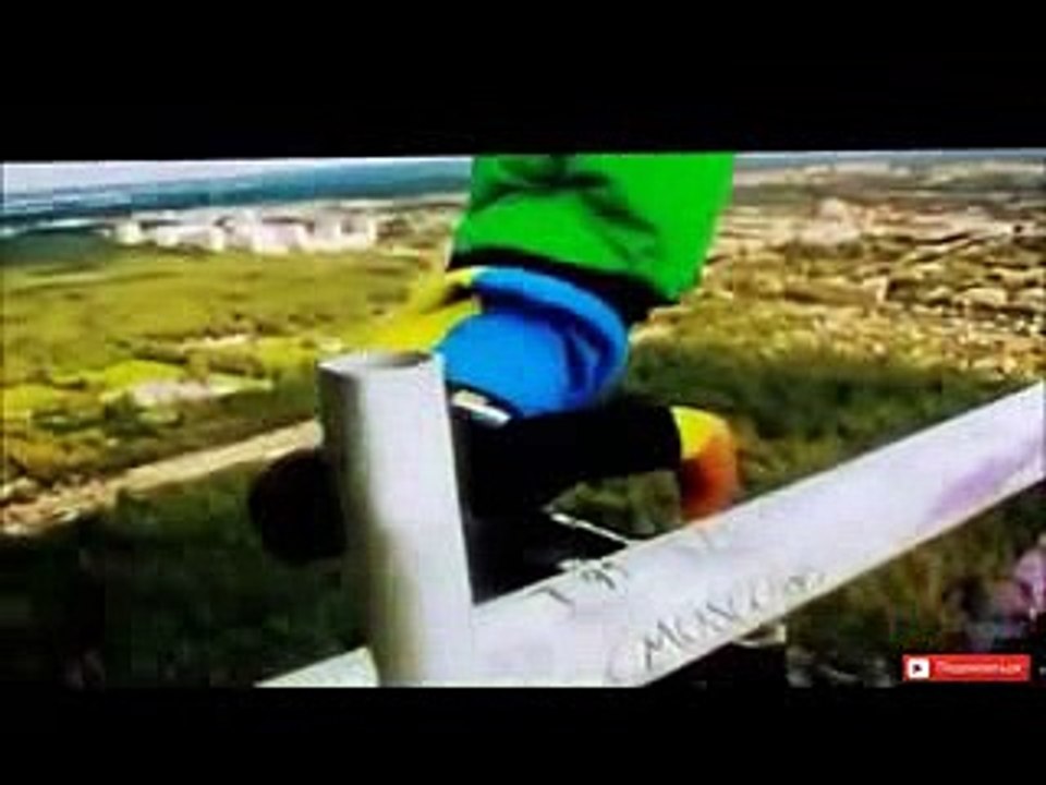 crazy parkour stunts..