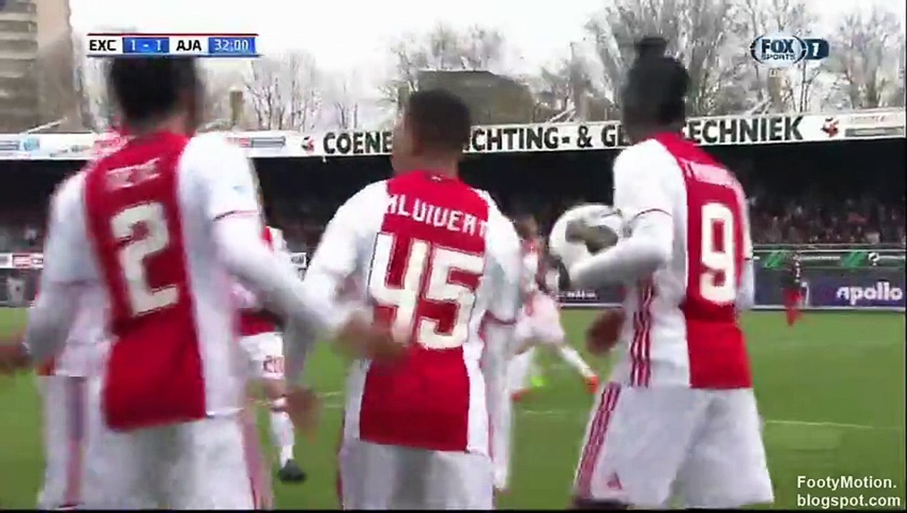Justin Kluivert Debut Goal HD - Excelsior 1 - 1 Ajax - 19.03.2017 (Full Replay) (1)