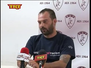 Συνέντευξη τύπου Παναγόπουλος  (19-09-2013) ΑΕΛ 2013-14 TRT