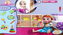 Princess Anna Playing with Baby Elsa - Frozen Baby Games - Fun Games For Girls