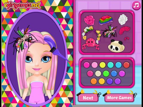 Детка ребенок Барби псих для игра Игры девушки стрижки Онлайн видео