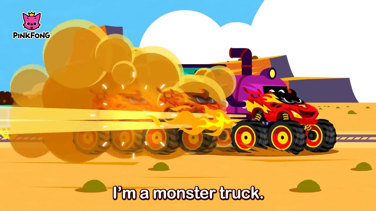 T-Rex VS Monster Truck | Monster Trucks | Pinkfong Songs for Children