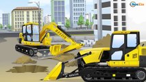 The Red Bulldozer and Yellow Truck Kids Car Cartoons Truck for children Learn Construction Cartoon