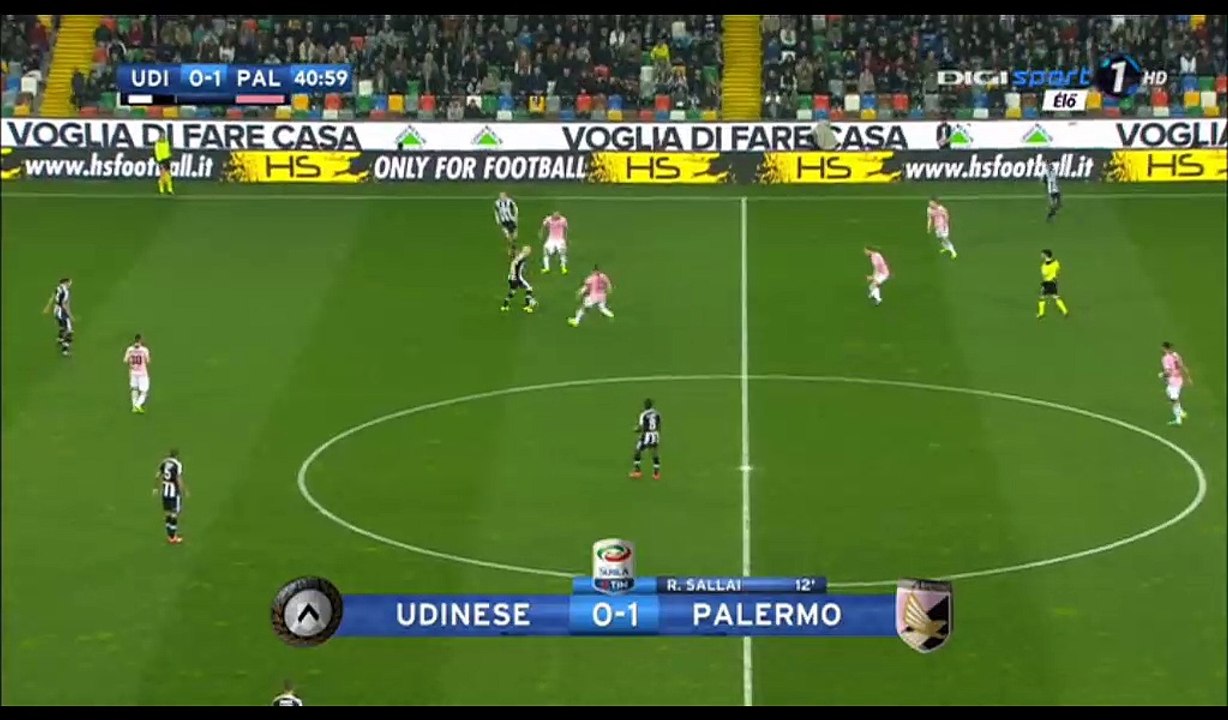 Cyril Thereau Goal HD - Udinese 1-1 Palermo - 19.03.2017