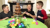 Bashing Giant Chocolate Kinder Surprise Egg   Gummi Candy Surprise! Kids Candy & Candy Cha