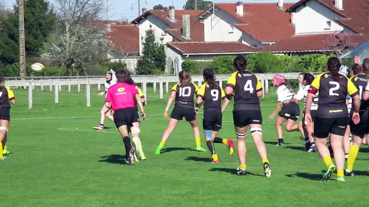 Stade Montois rugby féminin 34 - 10 Stade Poitevin Rugby  6ème essai Margaux Auvinet