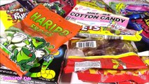 DIY CANDY Survivor BOX! Gumballs Swirly Gummy Candy Chocolate Sixlets Hello Kitty Pez! Swe