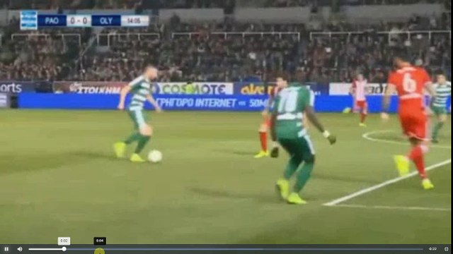 Η Γκολάρα του Μπέργκ - Παναθηναϊκός 1-0 Ολυμπιακός Πειραιώς 19.03.2017 (HD)