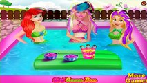 Ariel, Barbie e Rapunzel Princesas Dia de piscina Princesas Disney