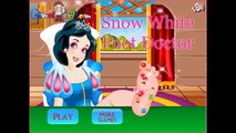 Дисней Принцесса снег белый доктор Рапунцель фут видео игра для Дети