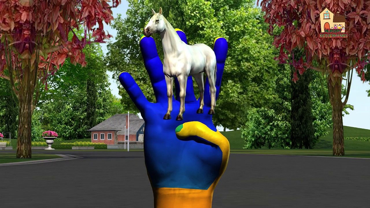 Животное животные детски Семья палец для Дети питомник рифмы Песня песни |