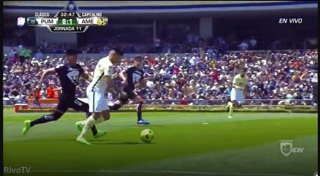 Silvio Ezequiel Romero Goal HD - U.N.A.M.- Pumas	0-1	Club America 19.03.2017