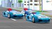 Learn Vehicles The POLICE CAR Racing w BAD CARS - Emergency Cars - Cars & Truck Cartoon