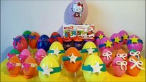 Play Doh Kinder Surprise Eggs Toys Princess Disney Frozen Elsa Hello Kitty Barbie My Littl