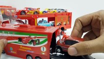 Tomica Motorized Mack Truck Hauler Action Control Cars 2 with Lightning McQueen Disney Tak