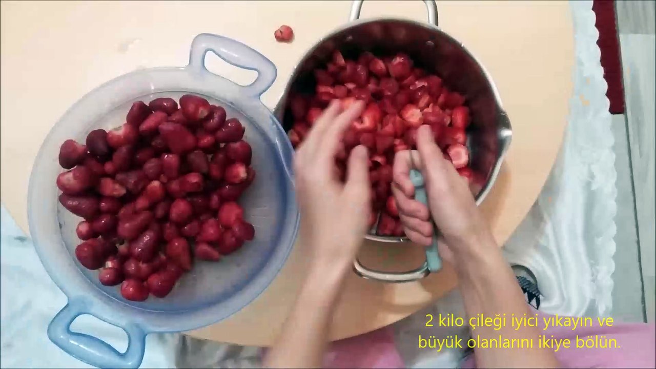 Çilek Reçeli Ev Yapımı Nefis Çilek Reçeli TADI VE AROMASI İLE ŞAHANE LEZZET : ÇİLEK REÇELİ