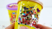 Baby ToY Play doh Glitter cans Peppa pig Christmas Kinder surprise eggs Mickey Mouse, Minn