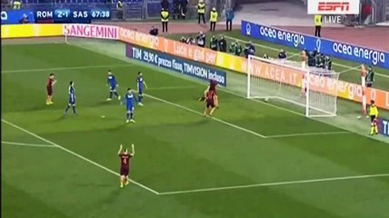 Edin Dzeko Goal HD - AS Roma 3-1 Sassuolo - 19.03.2017 HD (Full Replay)