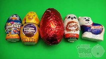 ♥ Сюрприз Яйца Конфеты! Открытие конфеты заполненный пасхальные яйца и огромный таинственный сюрприз яйца ☻