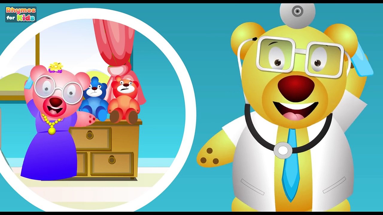 Five Little Bears Jumping On The Bed | Nursery Rhyme And Kids Songs | Kids TV