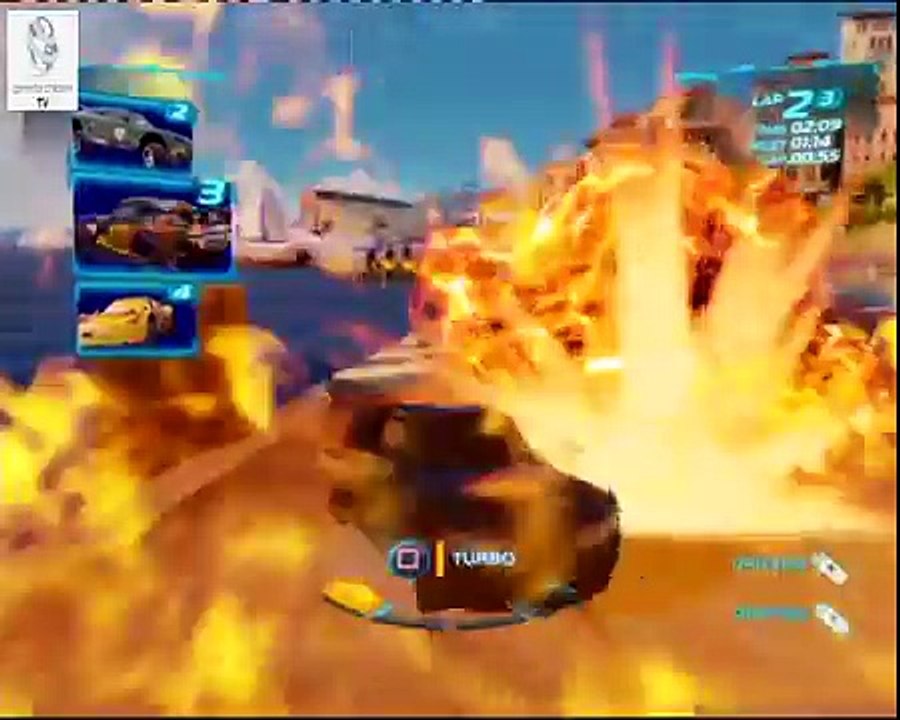 Cars 2 Game - London Race Carbon Fiber Lightning Mcqueen - Harbor Sprint - Disney Car Games