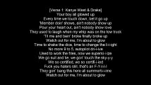 Drake feat. Kanye West - Glow (Lyrics)