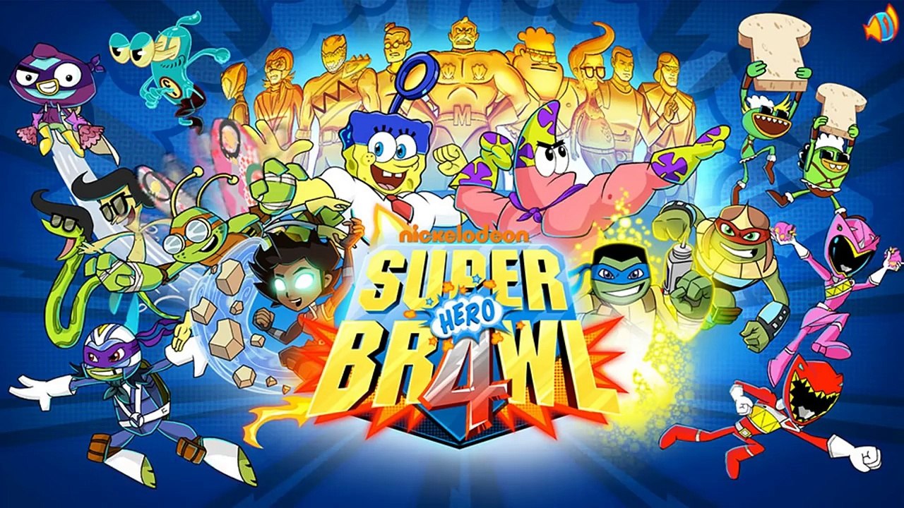 Super Brawl 4! NEW FULL! Patrick Star VS. Spongebob Squarepants, Power Rangers, TMNT, Brea