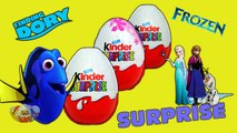 5 Surprise Eggs Unboxing !! Only Kinder Surprise Eggs !! Disney Pixar Finding Dory