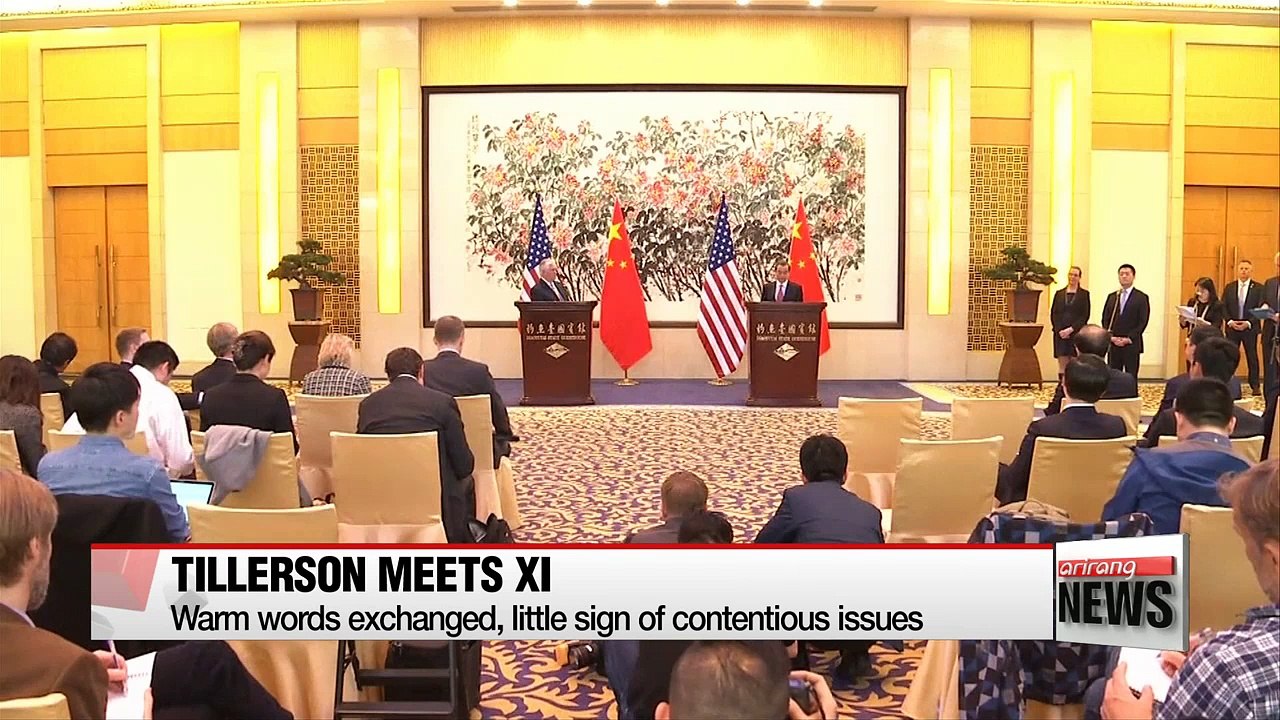 U.S. Secretary of State Rex Tillerson meets Chinese president to strengthen ties